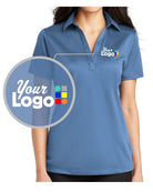 Port Authority S/S Silk Touch Performance Custom Golf Shirt, color: Carolina Blue