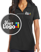 Port Authority S/S Cotton-Touch Performance Custom Golf Shirt, color: Black