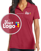 Port Authority S/S Cotton-Touch Performance Custom Golf Shirt, color: Chili Red