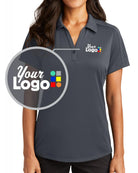 Port Authority S/S Diamond Jacquard Custom Golf Shirt, color: Graphite