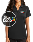 Port Authority S/S Diamond Jacquard Custom Golf Shirt, color: Black