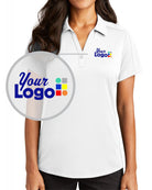 Port Authority S/S Diamond Jacquard Custom Golf Shirt, color: White