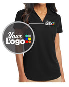 Port Authority S/S DryZone Grid Custom Golf Shirt, color: Black