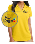 Port Authority S/S DryZone Grid Custom Golf Shirt, color: Yellow