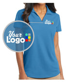 Port Authority S/S DryZone Grid Custom Golf Shirt, color: Celadon Blue