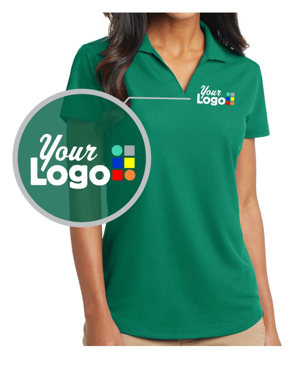 Port Authority S/S DryZone Grid Custom Golf Shirt, color: Jewel Green