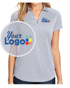 Port Authority S/S Digi Heather Custom Golf Shirt, color: Light Grey