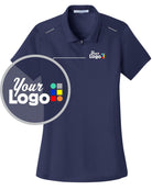 Port Authority S/S Pinpoint Mesh Custom Golf Shirt, color: True Navy