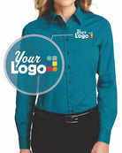 Port Authority L/S Easy Care Custom Shirt, color: Teal Green