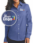 Port Authority L/S Superpro Oxford Custom Shirt, color: Navy