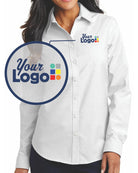 Port Authority L/S Superpro Oxford Custom Shirt, color: White