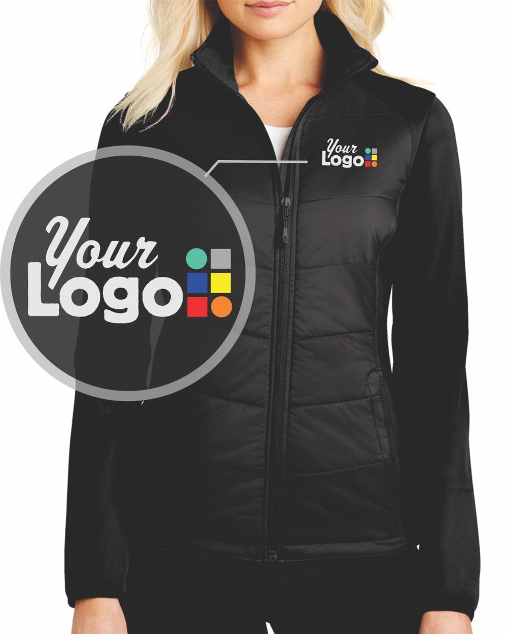 Port Authority Hybrid Soft-Shell Custom Jacket, color: Deep Black