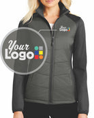 Port Authority Hybrid Soft-Shell Custom Jacket, color: Smoke Grey/Grey Steel