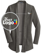 Port Authority Interlock Cardigan Custom Jacket, color: Charcoal Heather
