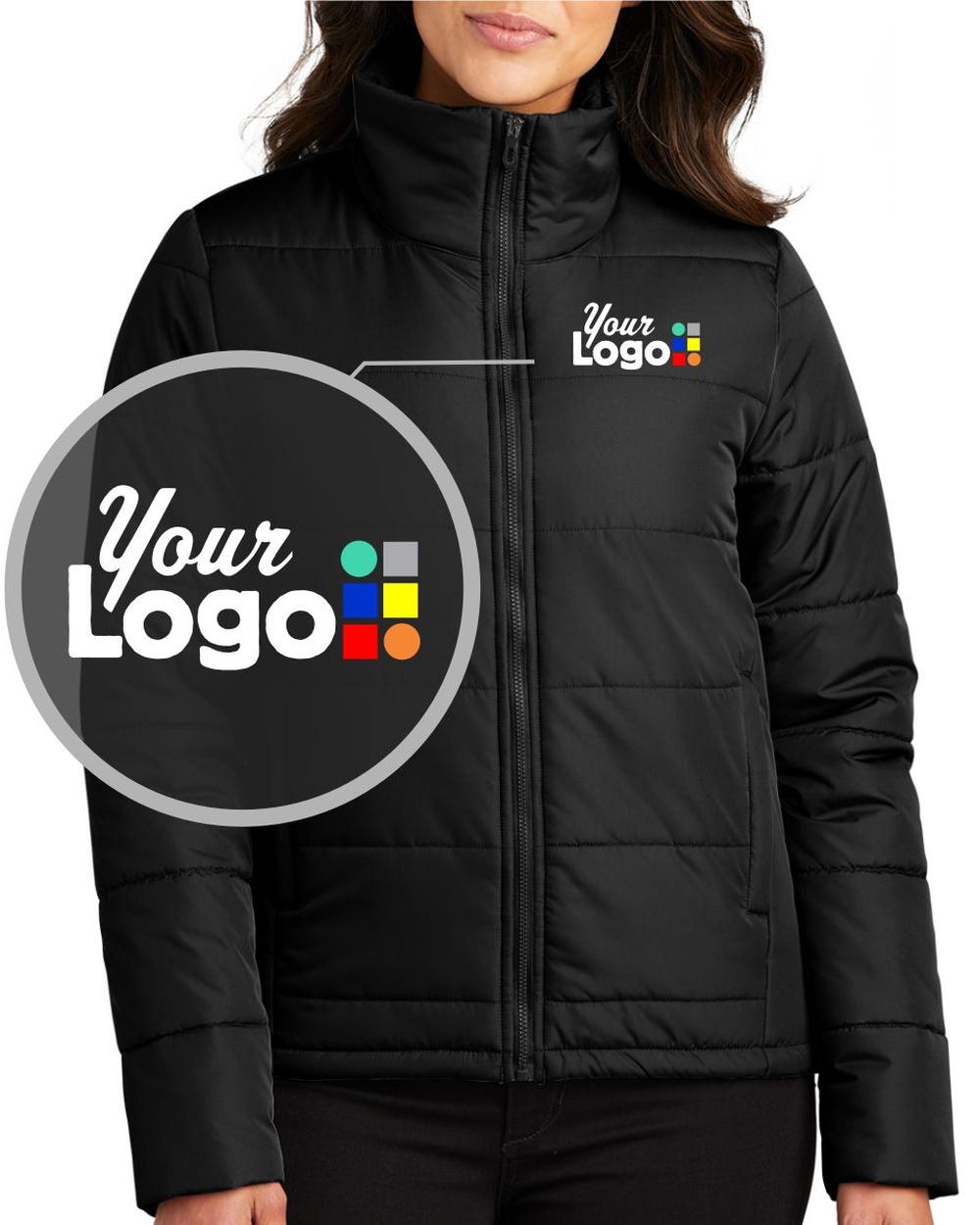 Women's Puffer Custom Jacket, color: Deep Black