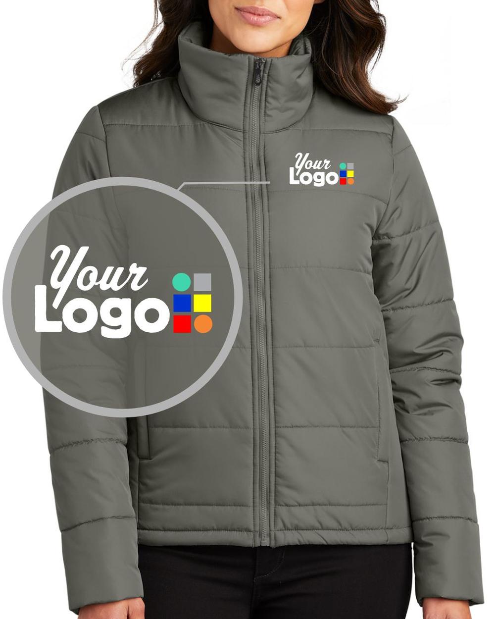 Women's Puffer Custom Jacket, color: Shadow Grey