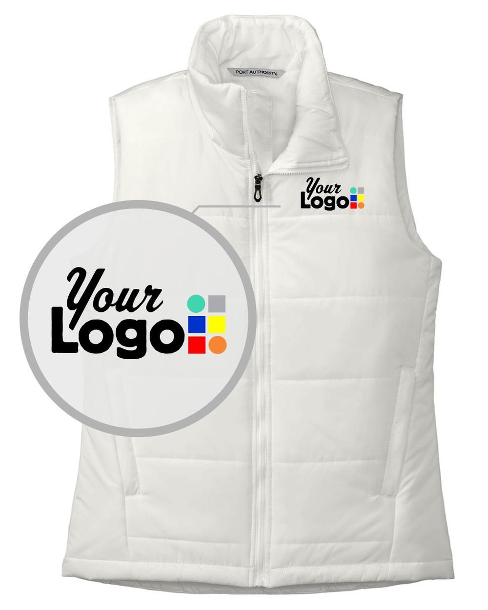 Port Authority Puffer Custom Vest, color: Marshmallow
