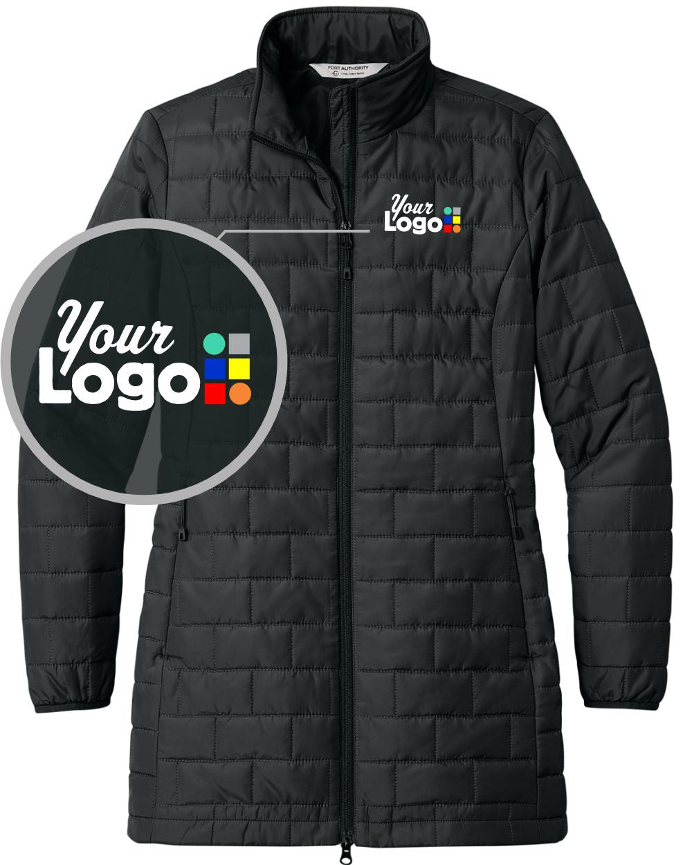 Port Authority C-FREE Brick Custom Jacket, color: Deep Black