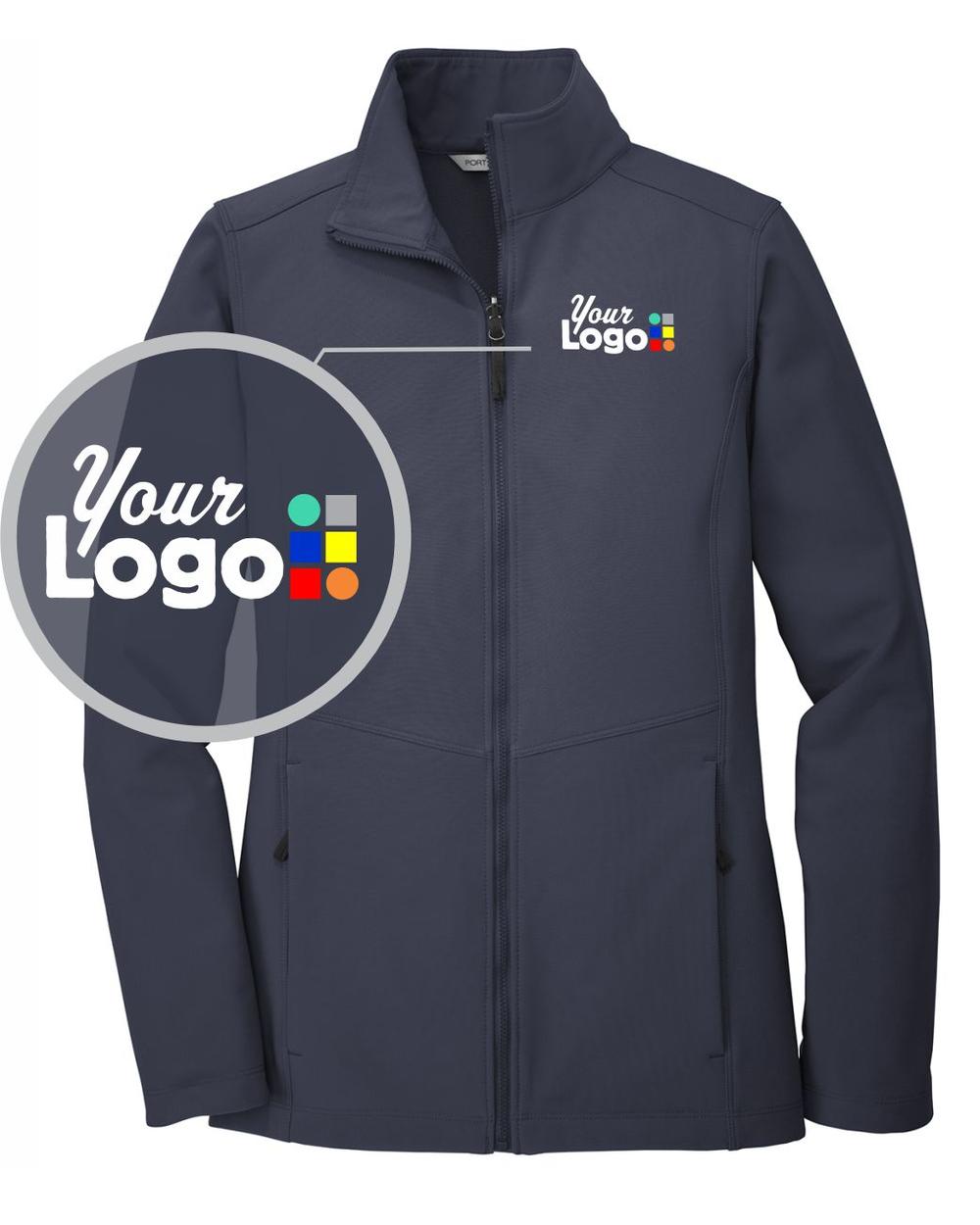 Port Authority Collective Soft Shell Custom Jacket, color: River Blue Navy