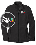 Port Authority Collective Striated Fleece Custom Jacket, color: Deep Black Heather