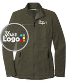 Port Authority Collective Striated Fleece Custom Jacket, color: Deep Olive Heather