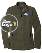 Port Authority Collective Striated Fleece Custom Jacket, color: Deep Olive Heather