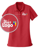 Port Authority S/S DryZone UV MicroMesh Custom Golf Shirt, color: Rich Red