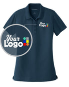 Port Authority S/S DryZone UV MicroMesh Custom Golf Shirt, color: River Blue Navy