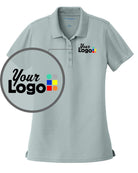 Port Authority S/S DryZone UV MicroMesh Custom Golf Shirt, color: Gusty Grey