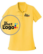 Port Authority S/S DryZone UV MicroMesh Custom Golf Shirt, color: Sunburst Yellow