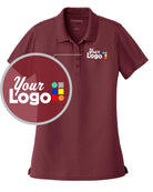 Port Authority S/S DryZone UV MicroMesh Custom Golf Shirt, color: Burgundy