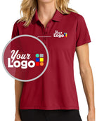 Port Authority S/S Wearever Performance Pique Custom Golf Shirt, color: Rich Red