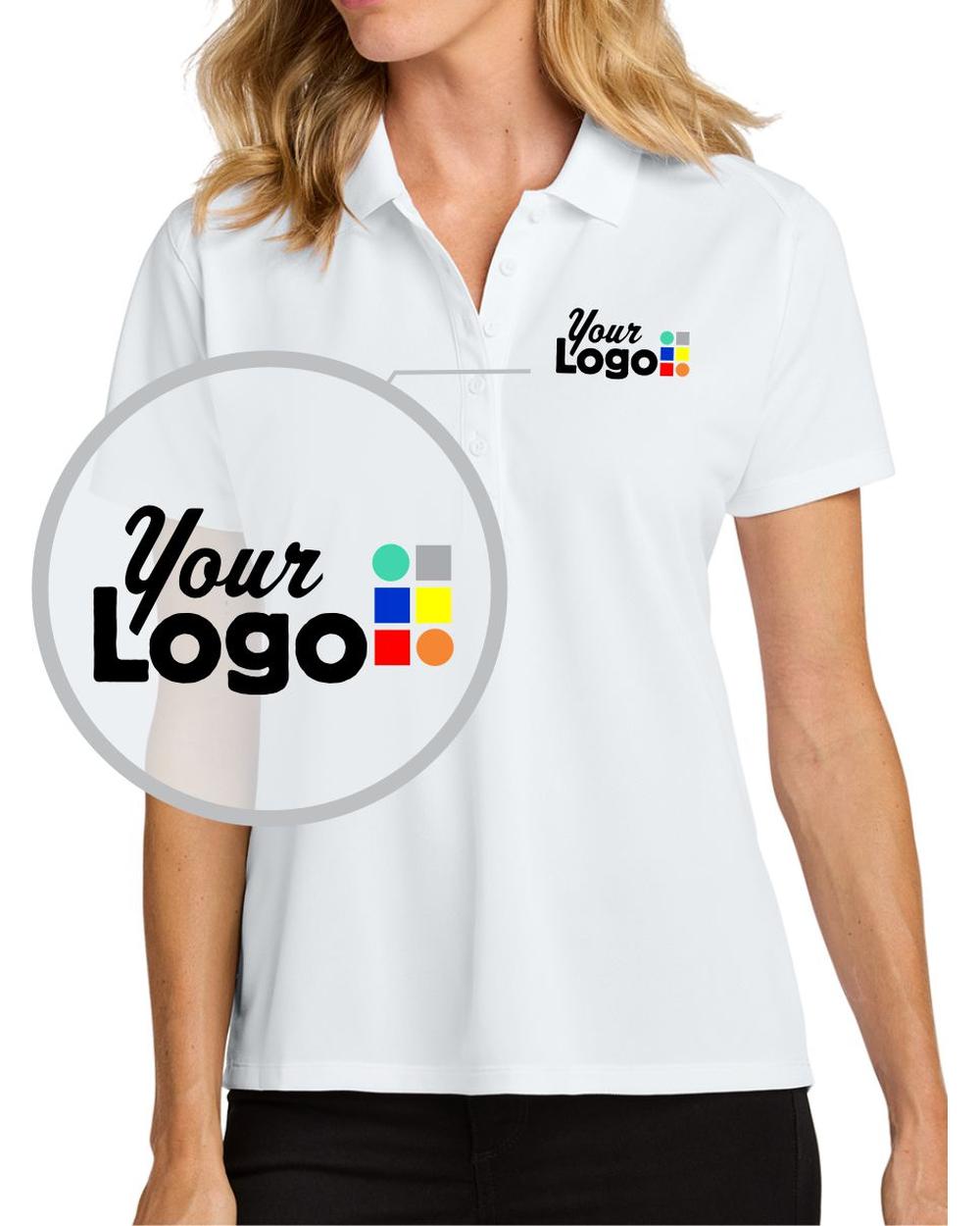 Port Authority S/S Wearever Performance Pique Custom Golf Shirt, color: White