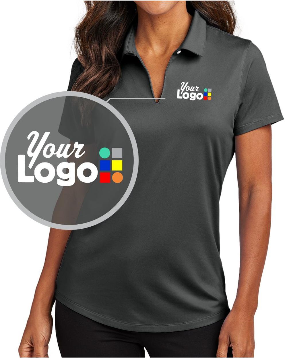 Port Authority S/S City Stretch Custom Golf Shirt, color: Graphite