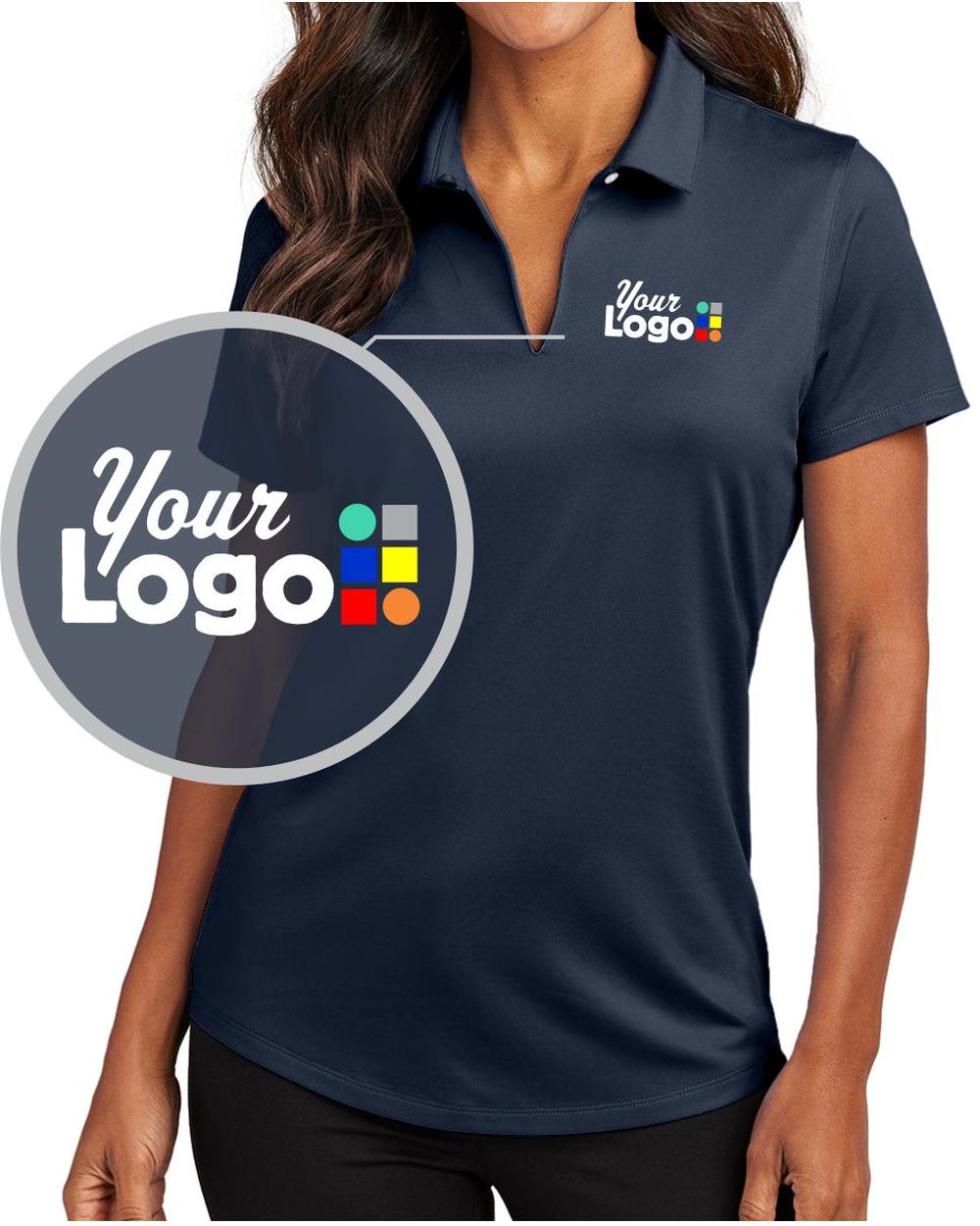 Port Authority S/S City Stretch Custom Golf Shirt, color: River Blue Navy