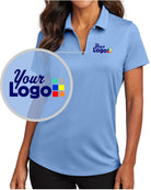 Port Authority S/S City Stretch Custom Golf Shirt, color: Swiss Blue