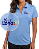 Port Authority S/S City Stretch Custom Golf Shirt, color: Swiss Blue