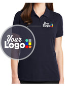 Port Authority S/S EZCotton Custom Golf Shirt, color: Navy