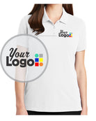 Port Authority S/S EZCotton Custom Golf Shirt, color: White
