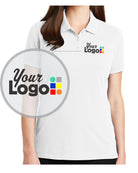 Port Authority S/S EZCotton Custom Golf Shirt, color: White