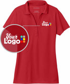 Port Authority S/S C-Free Performance Custom Golf Shirt, color: Rich Red