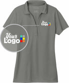 Port Authority S/S C-Free Performance Custom Golf Shirt, color: Smoke Grey