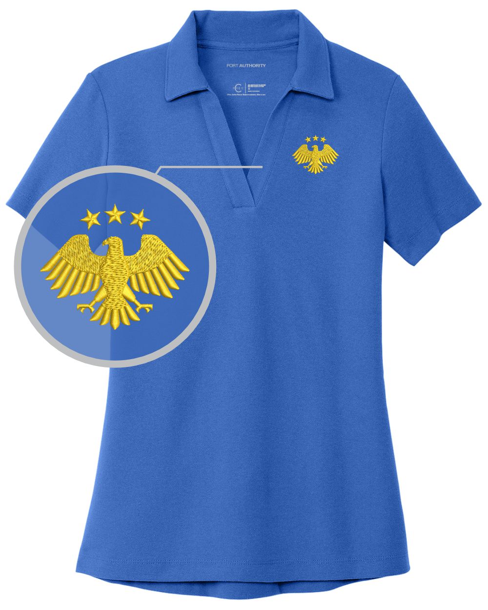 Port Authority S/S Honoring Syria's Second Independence Golf Shirt, color: True Blue