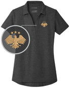 Port Authority S/S C-Free Blend Syria's New Eagle Golf Shirt, color: Charcoal Heather