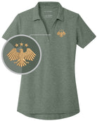 Port Authority S/S C-Free Blend Syria's New Eagle Golf Shirt, color: Dark Green Heather