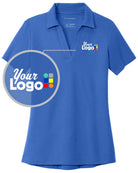 Port Authority S/S C-Free Cotton Blend Pique Custom Golf Shirt, color: True Blue