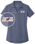 Port Authority S/S C-Free Blend Turn The Volume Up Golf Shirt, color: Navy Heather
