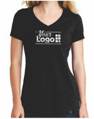 New Era S/S Heritage V-Neck Custom T-Shirt, color: Black