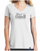 New Era S/S Heritage V-Neck Custom T-Shirt, color: White