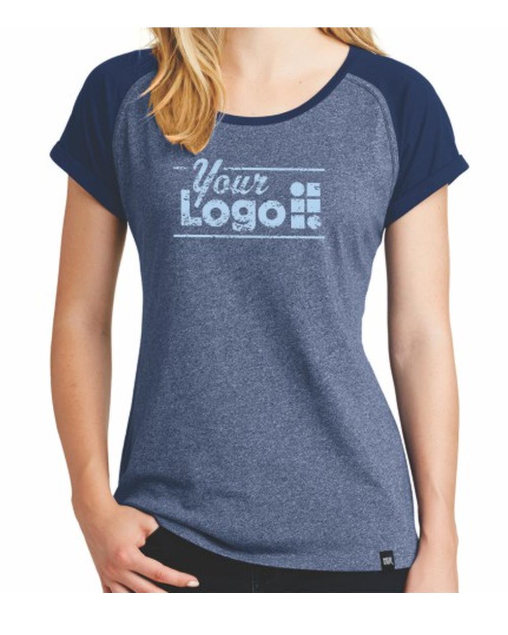 New Era S/S Heritage Varsity Custom T-Shirt, color: Dark Royal Twist/Dark Royal